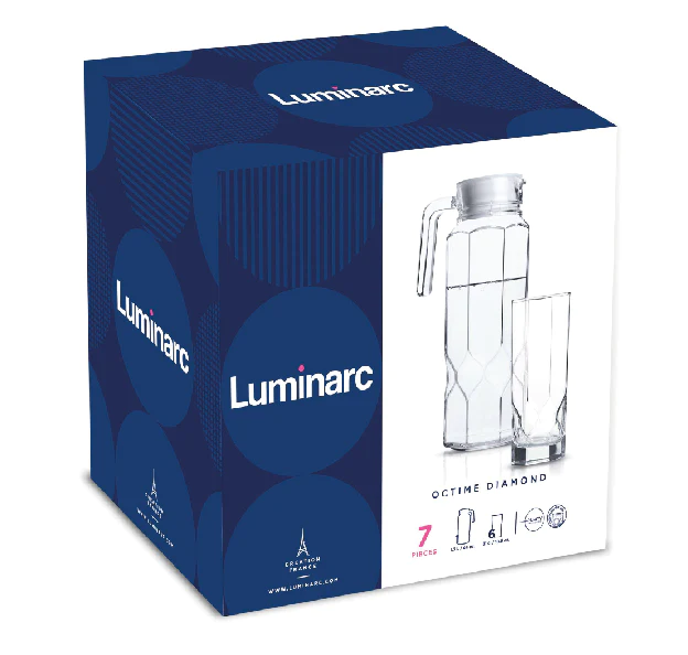 سرویس پارچ و لیوان دیاموند لومینارک Luminarc diamond