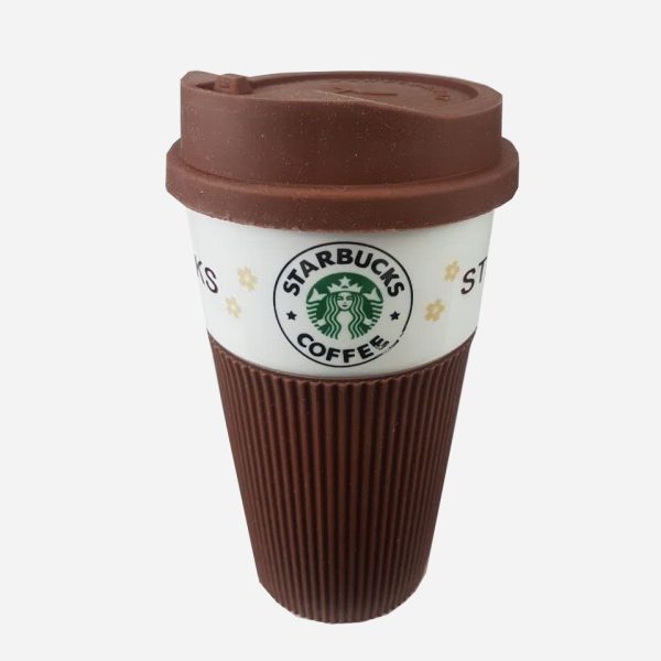 ماگ سرامیکی سیلیکونی مدل استارباکس STAR BUCKS