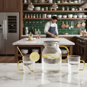 ست پارچ و لیوان پیرکس مدل شیاردار کد 5173-1 1 unnamed 10