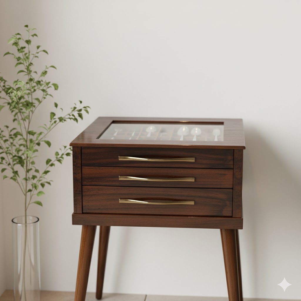 unnamed (25) کنسول سرویس قاشق و چنگال چوبی مدل اورجینال - Image 1