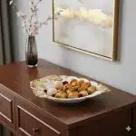 ظرف پذیرایی سرامیکی طلایی یونیک کد 1643 - Image 2