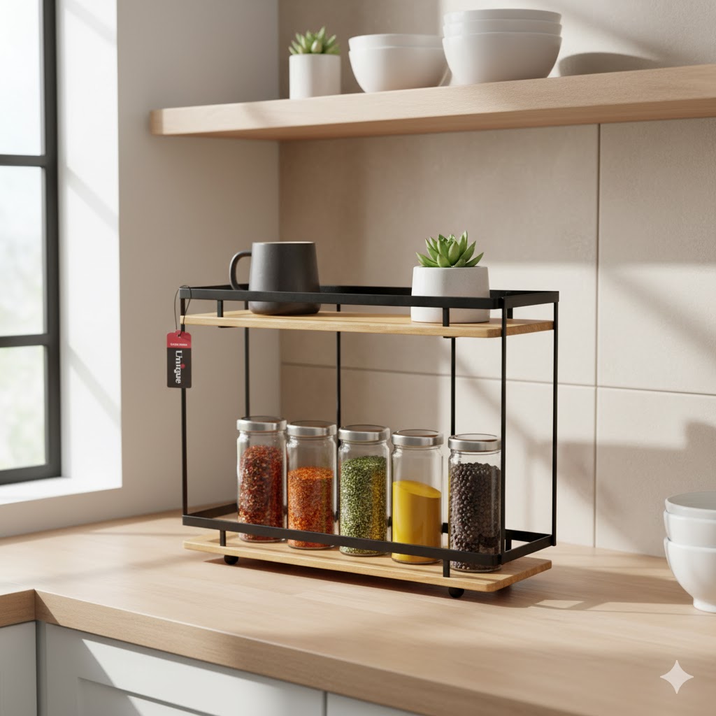 unnamed (2) استند جا ادویه ای مدل دو طبقه یونیک کد 2927 - Image 1