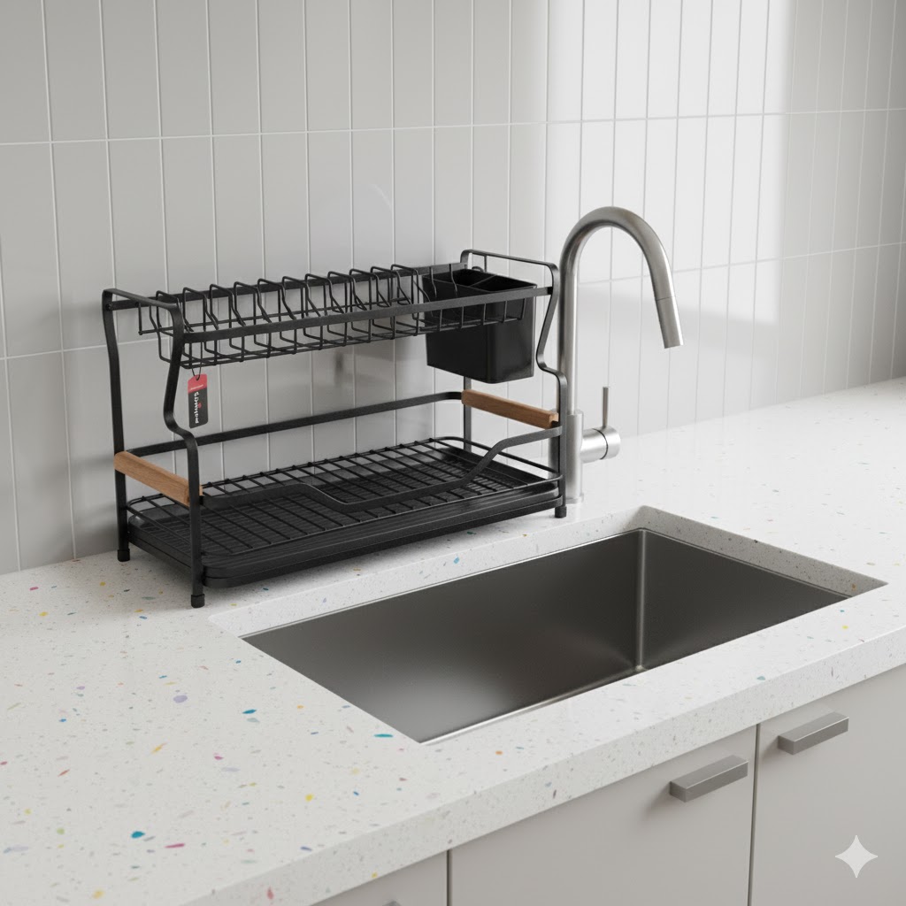 unnamed (20) جاظرفی دو طبقه مدل چوب فلز یونیک کد 2940 - Image 1