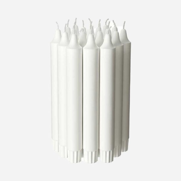 شمع قلمی سفید ایکیا بسته 20 عددی مدل IKEA-JUBLA