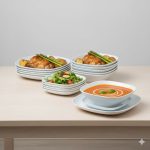 سرویس غذاخوری 18 پارچه سفید ایکیا IKEA-VARDERA - Image 2