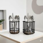 پایه کفگیر و ملاقه فلزی چوبی یونیک کد 2923 - Image 5