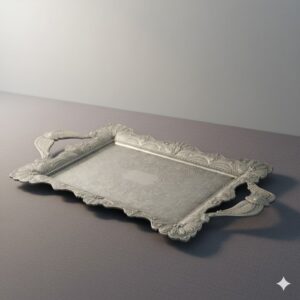 سینی پیوتر مینیاتور طاووسی کوچک یونیک کد 1406 (خارجی ضد زنگ) 1 12 2