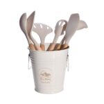 سرویس کفگیر و ملاقه 7پارچه مدل سیلیکونی سطل فلزی نیوهوم کد 1501 - Image 5