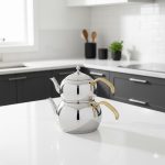 کتری و قوری استیل 2/5 لیتر لوله دار یونیک کد 7272 - Image 2