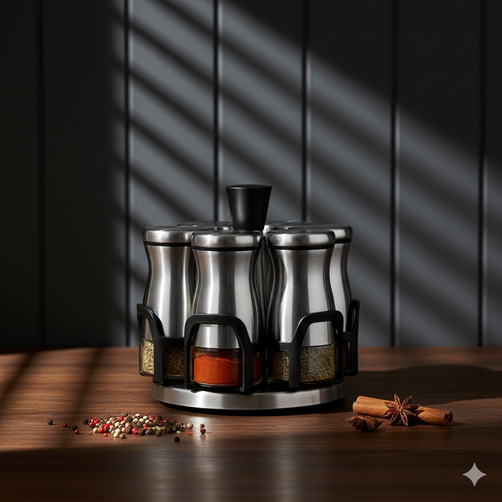 2 سرویس ادویه 7 پارچه گردان یونیک کد 1799 - Image 2