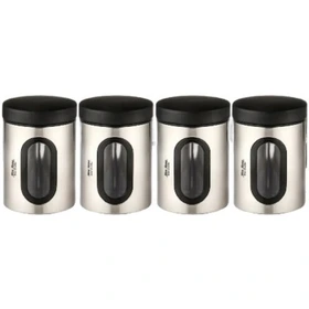 بانکه حبوبات 1 کیلویی پنجره دار استیل نیوهوم 1 25