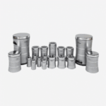 سرویس اشپزخانه 18 کمر باریک خطی نقره ای پر رنگ استیل یونیک کد 4591 - Image 3