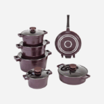 سرویس 12 پارچه زرشکی دیاموند یونیک کد 8517 - Image 2