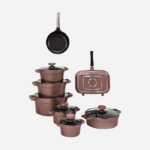 سرویس 15 پارچه رزگلد دیاموند یونیک کد 8525 - Image 3