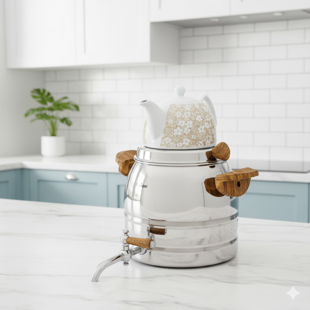 9 کتری استیل شیردار 6 لیتر یونیک کد 7220 - Image 1