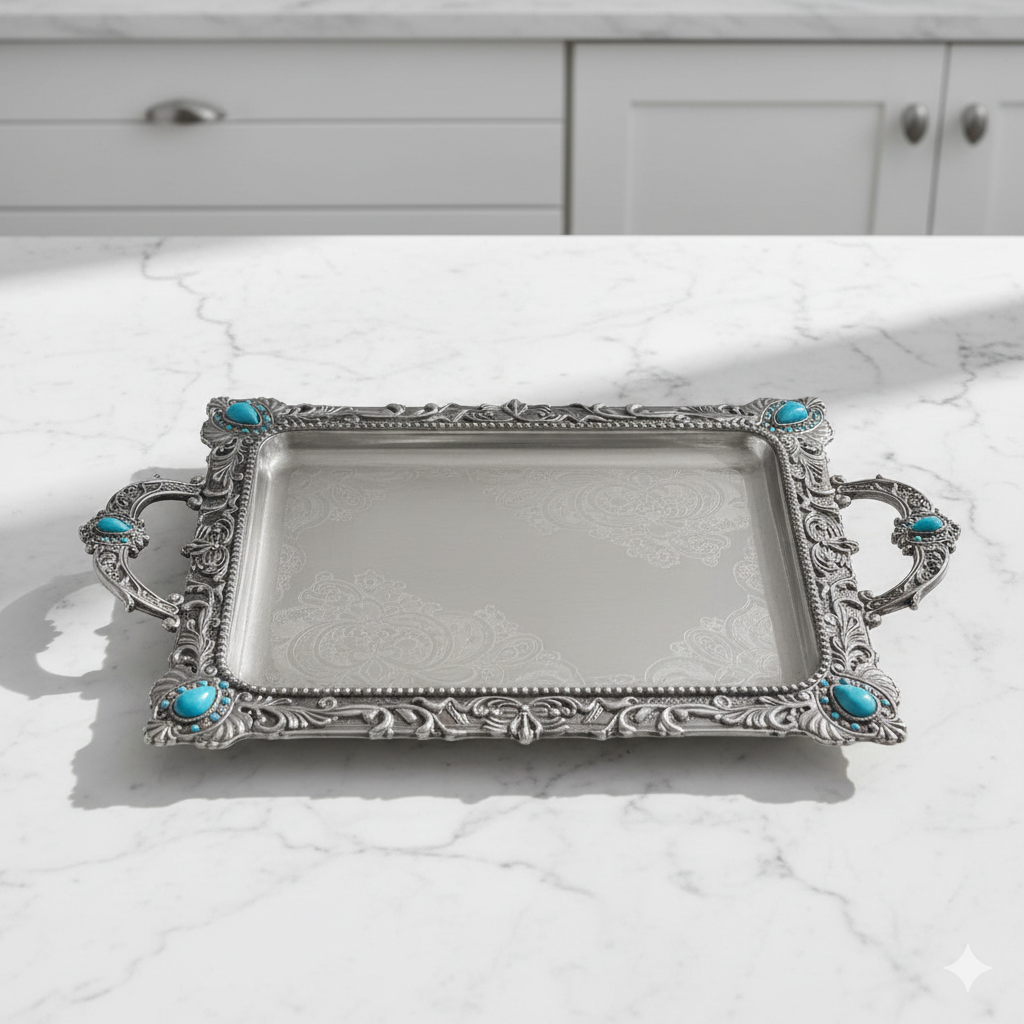 Gemini_Generated_Image_8twel08twel08twe سینی پیوتر بزرگ نگین دار فیروزه یونیک کد 1311 (خارجی ضد زنگ) - Image 1