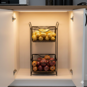 جای سیب زمینی و پیاز 2 طبقه فلز و چوبی مفتولی نیوهوم 1 Gemini Generated Image 96zx5396zx5396zx