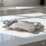 سینی پیوتر متوسط نگین شرابی یونیک کد 1373 (خارجی ضد زنگ)