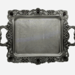 سینی پیوتر نگین دار شرابی متوسط یونیک 1606 (خارجی ضد زنگ) - Image 2