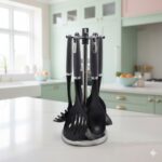 سرویس کفگیر و ملاقه 7پارچه مدل سیلیکونی یونیک کد 1160