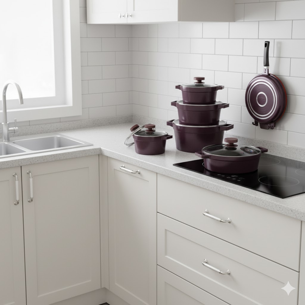 unnamed (37) سرویس 12 پارچه زرشکی دیاموند یونیک کد 8517 - Image 1