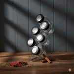 سرویس ادویه 6 پارچه با پایه یونیک کد 1417