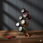 سرویس ادویه 6 پارچه با پایه یونیک کد 1417 - Image 2