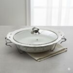 سوفله خوری چینی بیضی بزرگ یونیک کد 8556