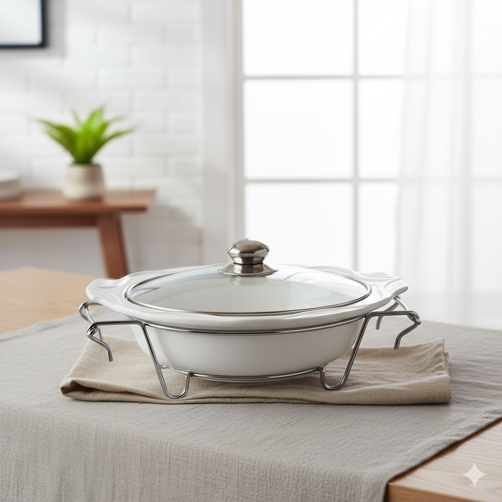 unnamed (2) سوفله خوری چینی بیضی متوسط یونیک کد 8535 - Image 1