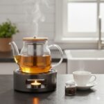 قوری پیرکس در چوبی 800ML یونیک کد UN-7913 - Image 2