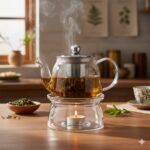 قوری پیرکس درب استیل 850میل یونیک UN-7903 - Image 2