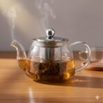 قوری پیرکس درب استیل 850میل یونیک UN-7903