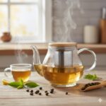 قوری پیرکس درچوبی 850MLیونیک کد UN-7912