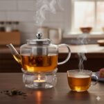 قوری پیرکس درب استیل 850میل یونیک UN-7909 - Image 2