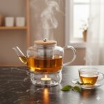 قوری پیرکس در چوبی 850ML یونیک کد UN-7921 - Image 2