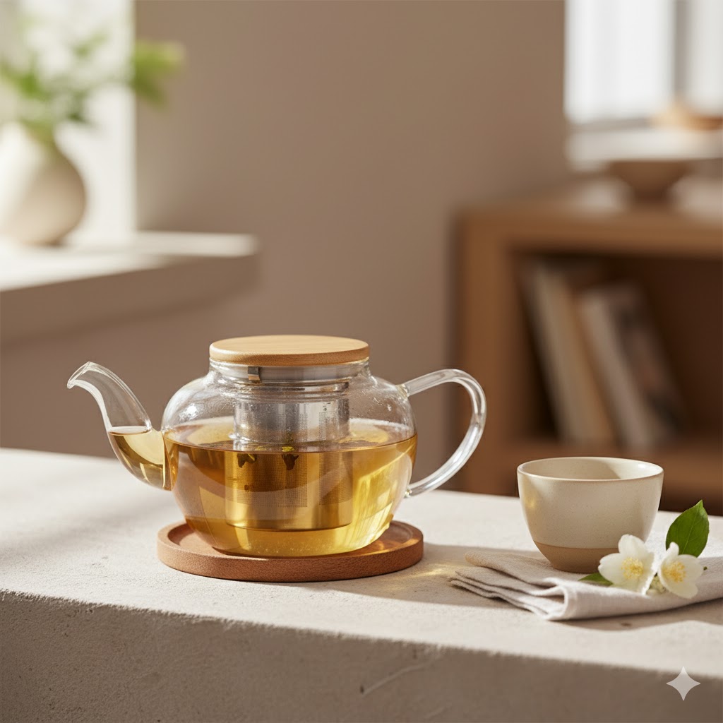 unnamed (4) قوری پیرکس درب چوبی 600ML یونیک کد UN-7900 - Image 1