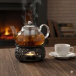 قوری پیرکس درب استیل 800میل یونیک کد UN-7904 - Image 2