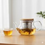 قوری پیرکس در چوبی 800ML یونیک کد UN-7929