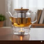 قوری پیرکس در چوبی 800ML یونیک کدUN-7923 - Image 2