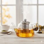 قوری پیرکس درب استیل 850میل یونیک UN-7905