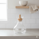 بطری آب درب چوبی 950 میلی لیتر لیمون کد 2268