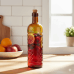 بطری آبلیمو خوری درب چوب پنبه ای قهوه ای  لیمون کد  2119 - Image 2