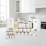 سرویس آشپزخانه 21 پارچه چهارگوش لیمون کد 2009 - Image 2