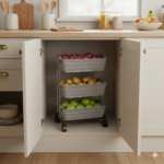 جای سیب زمینی و پیاز سه طبقه چهارگوش لیمون کد 1860 - Image 2