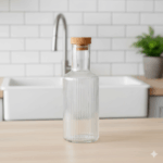 بطری آب درب چوبی 700 میلی لیتر لیمون کد 2266