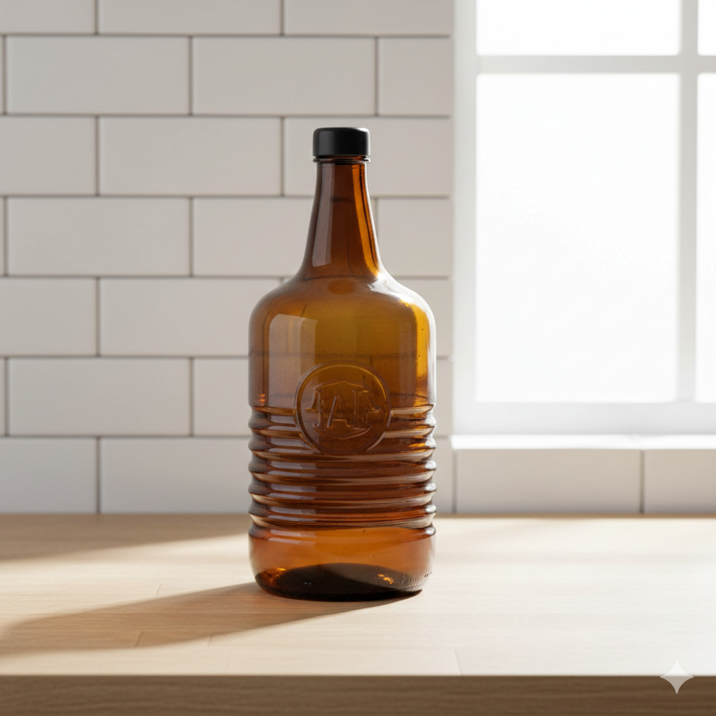 Gemini_Generated_Image_qnvdymqnvdymqnvd بطری روستیک قهوه ای 2 لیتر لیمون کد 2316 - Image 1