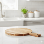 تخته سرو گرد چوبی بزرگ لیمون کد 2229