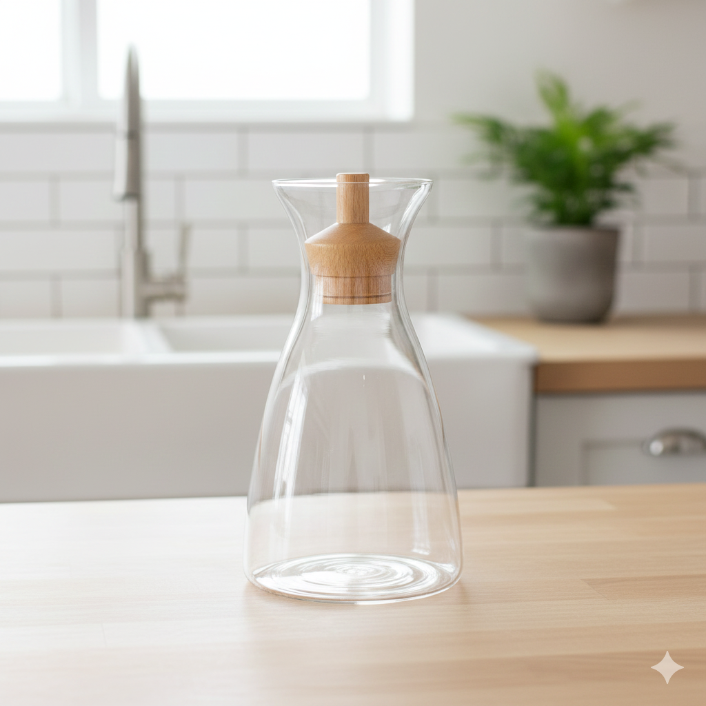 Gemini_Generated_Image_wodujjwodujjwodu بطری آب درب چوبی 1 لیترلیمون کد 2269 - Image 1