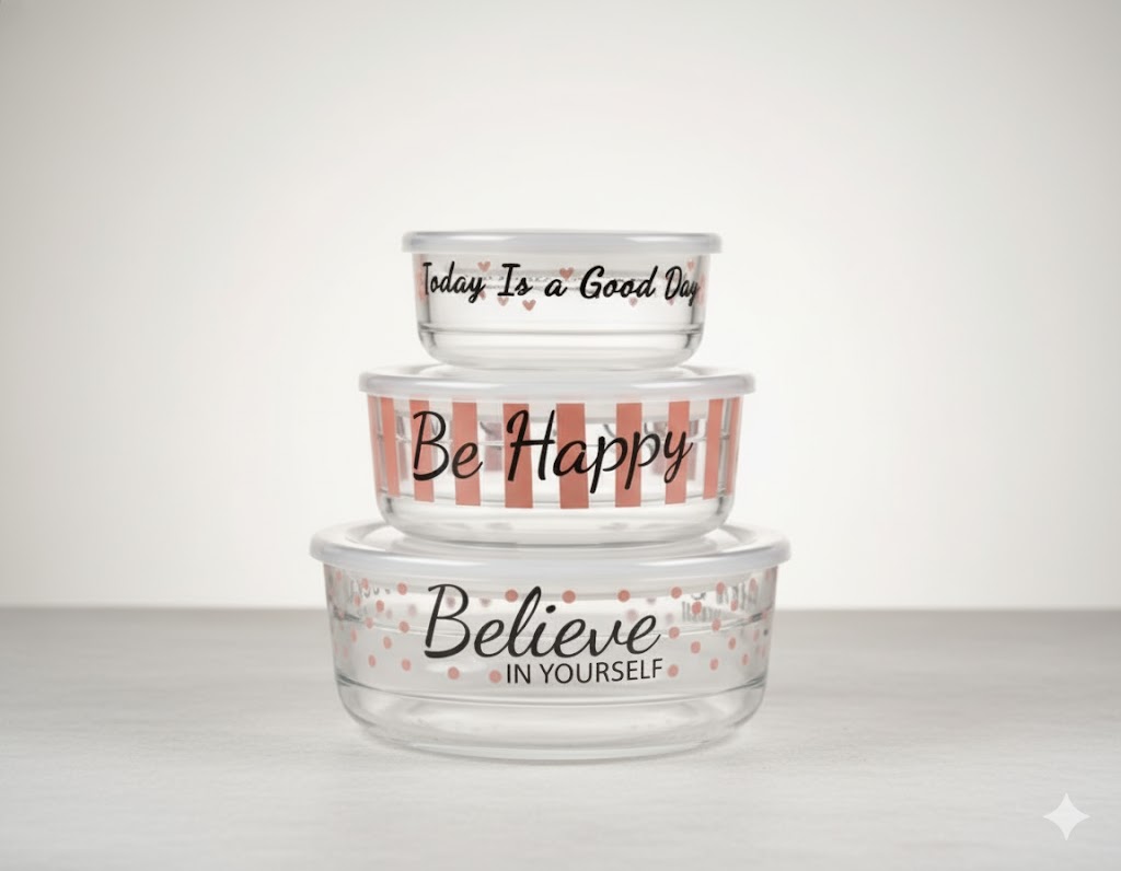 unnamed (2) ست ظرف شیشه ای وکیومی تاریخ دار لیمون کد 2074 - Image 1