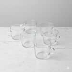 لیوان شیشه ای دسته دار 285 سی سی لیمون کد 2282